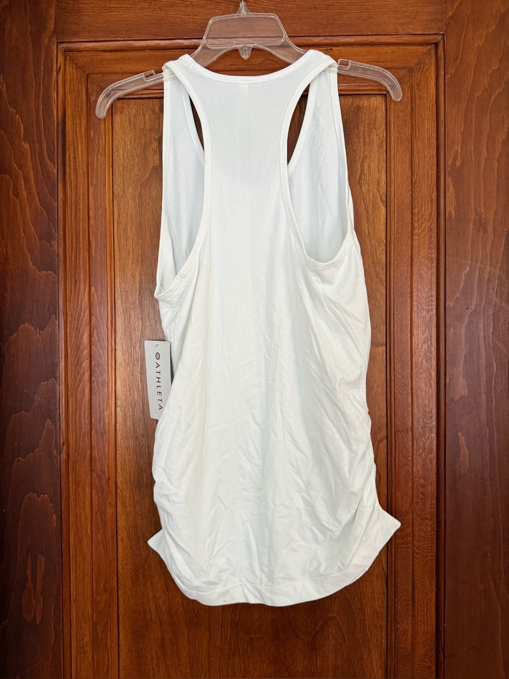 Athleta Speedlight Racerback Seamless Tank Top White Athletic Workout Gym Large - Picture 2 of 7